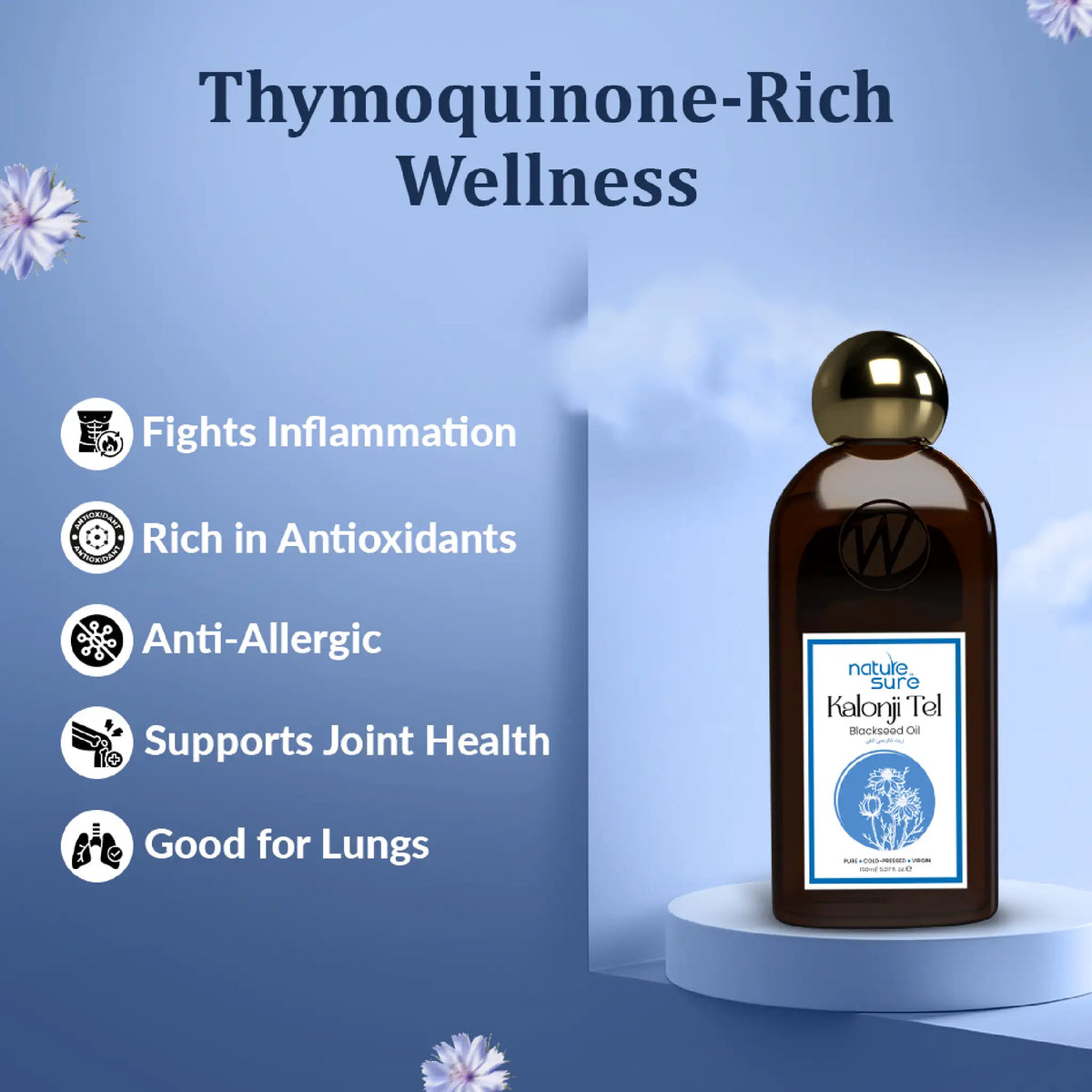 Nature Sure Kalonji Tel – Natural Anti-Allergic Support for Respiratory and Immune Wellness