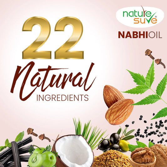 Nature Sure Belly Button Nabhi Oil for Health and Beauty is made from 22 potent natural extracts