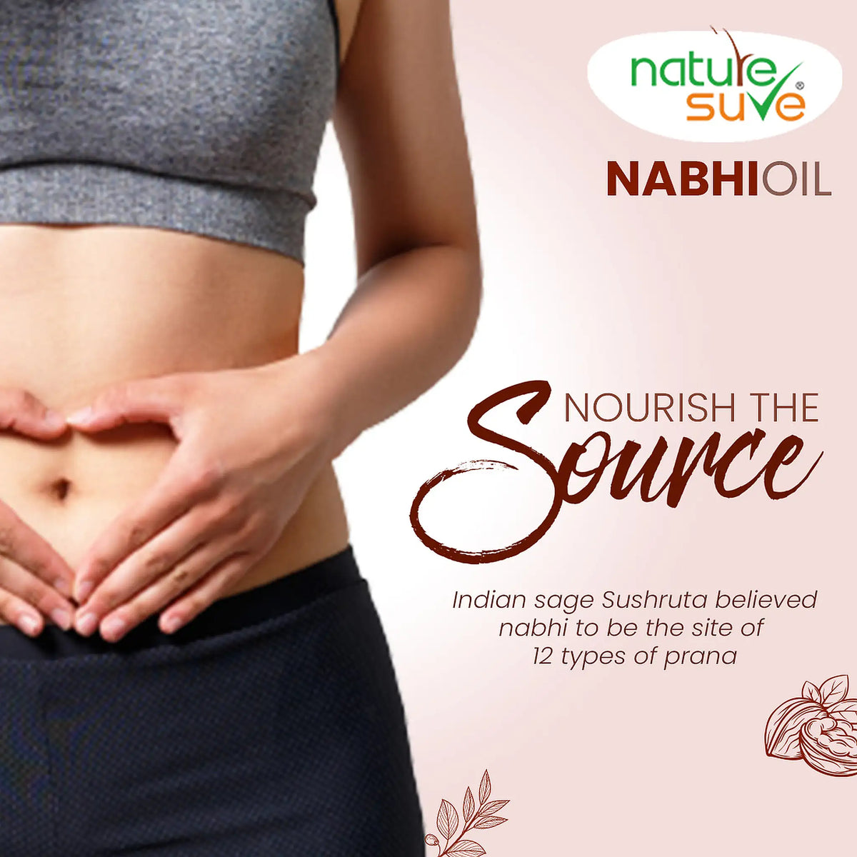 Nature Sure Belly Button Nabhi Oil – Ayurvedic Navel Care Inspired by Sushruta's Traditional Wisdom