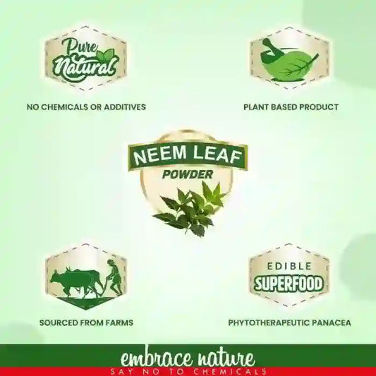 Nature Sure Neem Leaf Powder is Pure and Natural Plant Based Product Sourced From Farms - everteen-neud.com