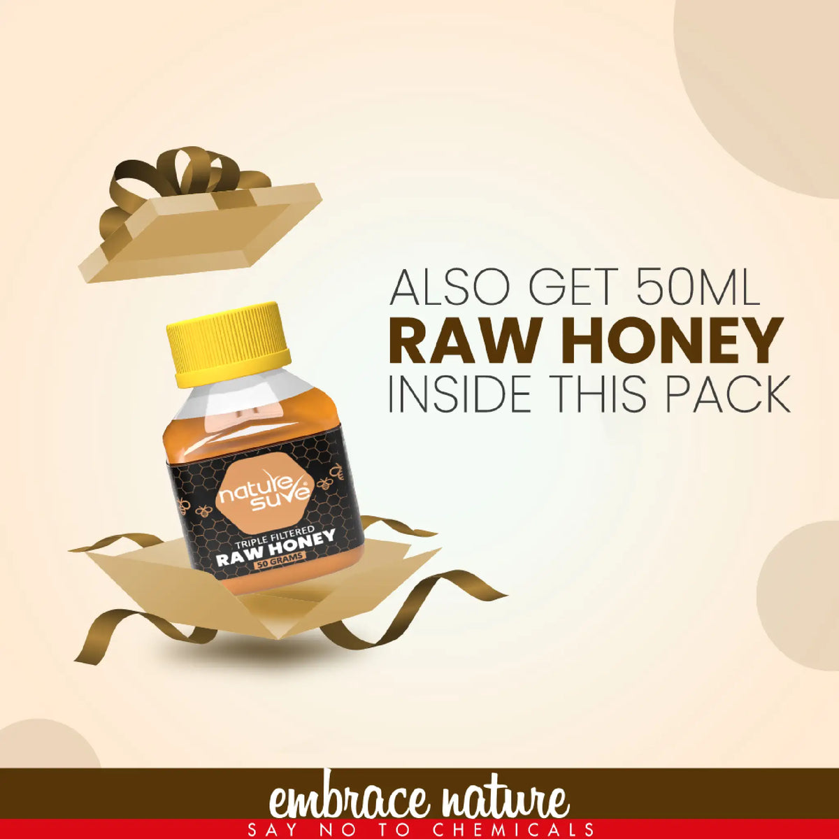 Nature Sure Shatavari Powder 100g – Comes with 50g Raw Honey Inside Every Pack