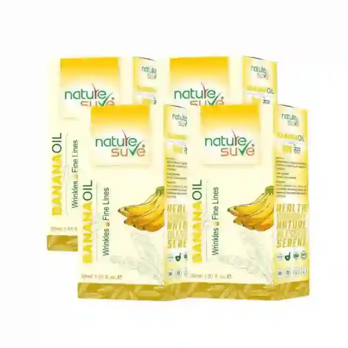 Buy 4 Packs Nature Sure Banana Oil for Face Elasticity, Wrinkles, Fine Lines and Acne Directly From Company - everteen-neud.com