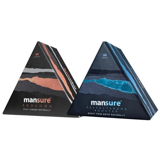ManSure Combo – PROLONG and Testosterone Booster Capsules for Men, Pack Shot