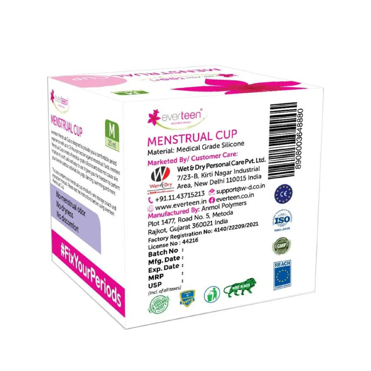 everteen Medium Menstrual Cup – Ships Worldwide from India