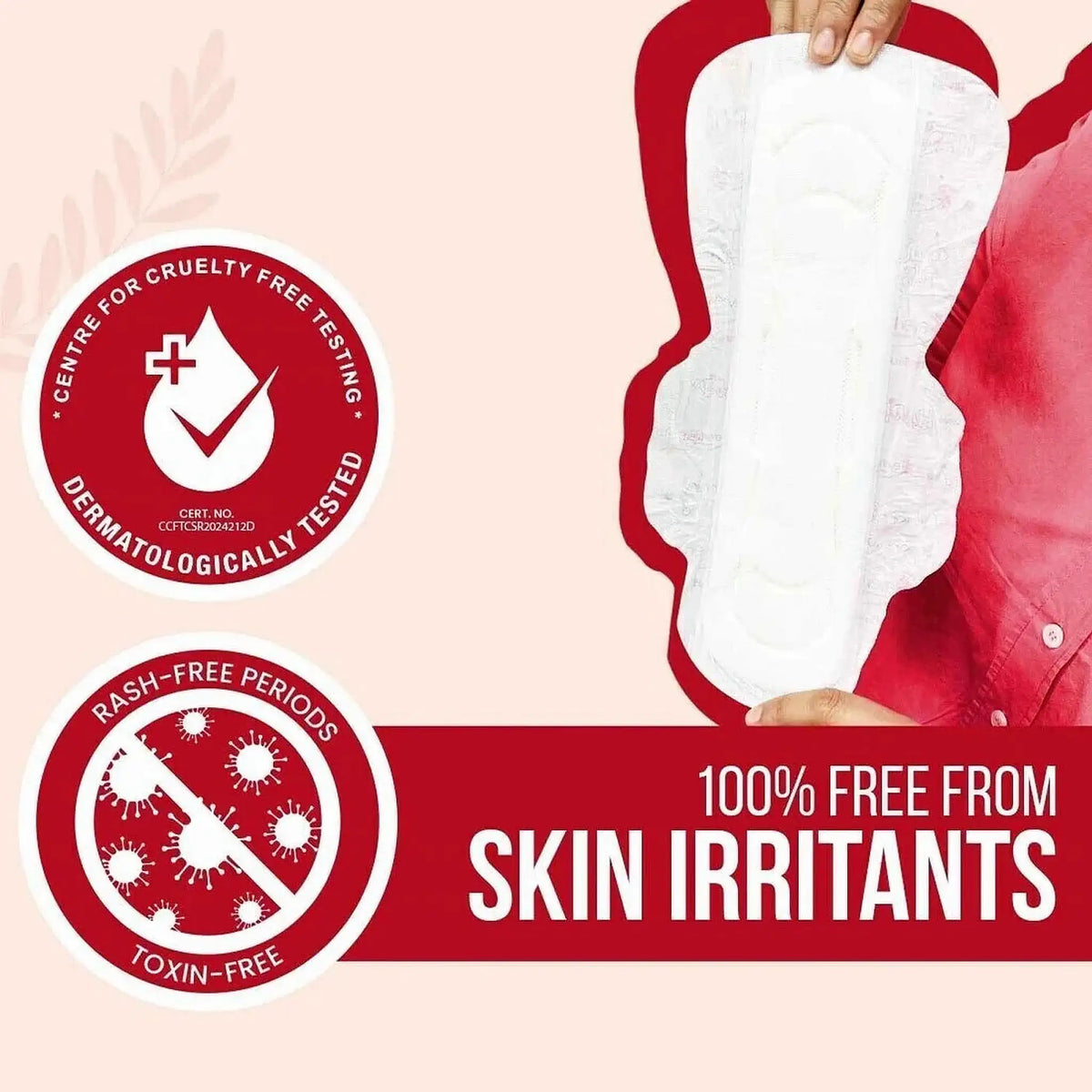 everteen Sanitary Pads - Dermatologically Tested and Free From Skin Irritants