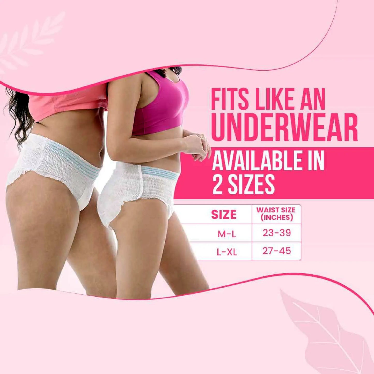 everteen Period Care Period Panties - Hipster Briefs Designed Like Boxer Menstrual Underwear and Available in Two Sizes