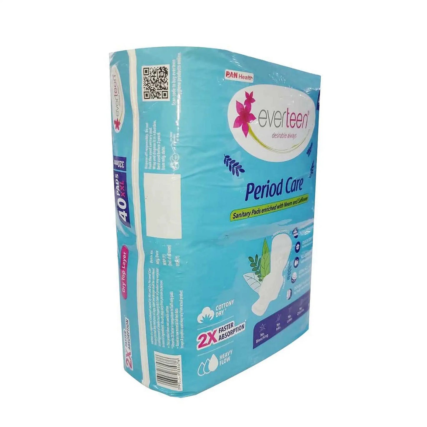 everteen Period Care Dry 40 XXL Sanitary Pads - Shipped Worldwide From India