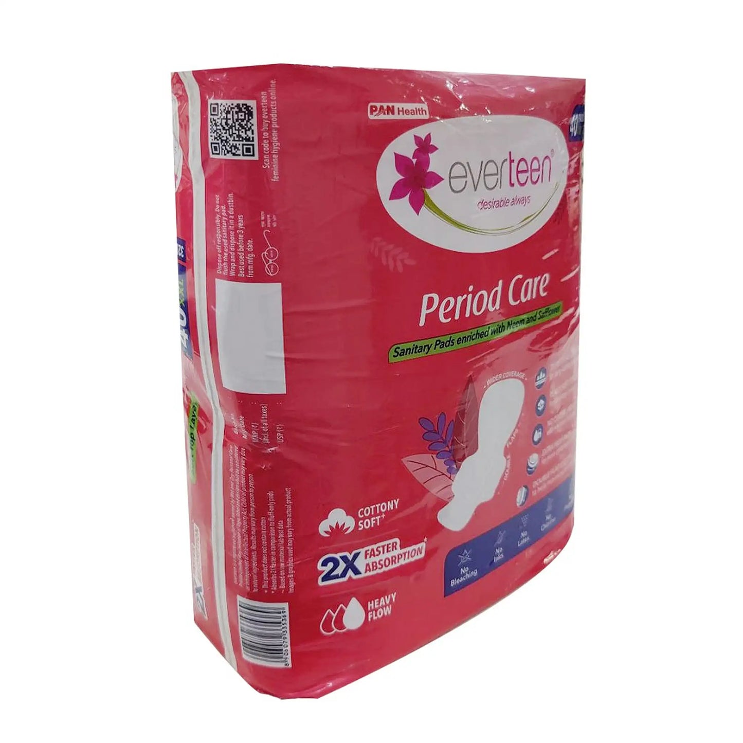 everteen Period Care Soft 40 XXL Sanitary Pads - Shipped Worldwide From India