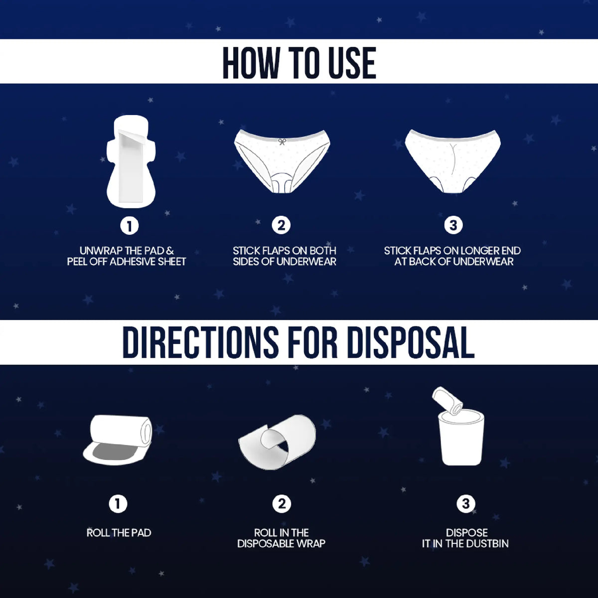 everteen Relax Nights Ultra XXL Sanitary Pads – Easy to Use and Dispose of