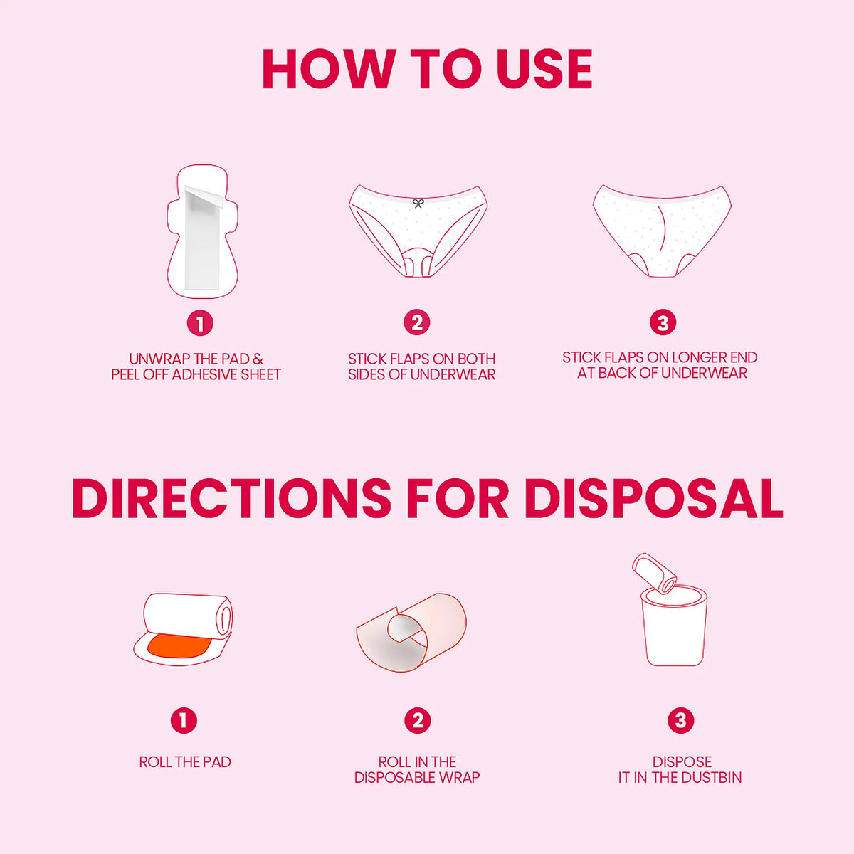 everteen Sanitary Pads – How to Use and Dispose, Step-by-Step Guide
