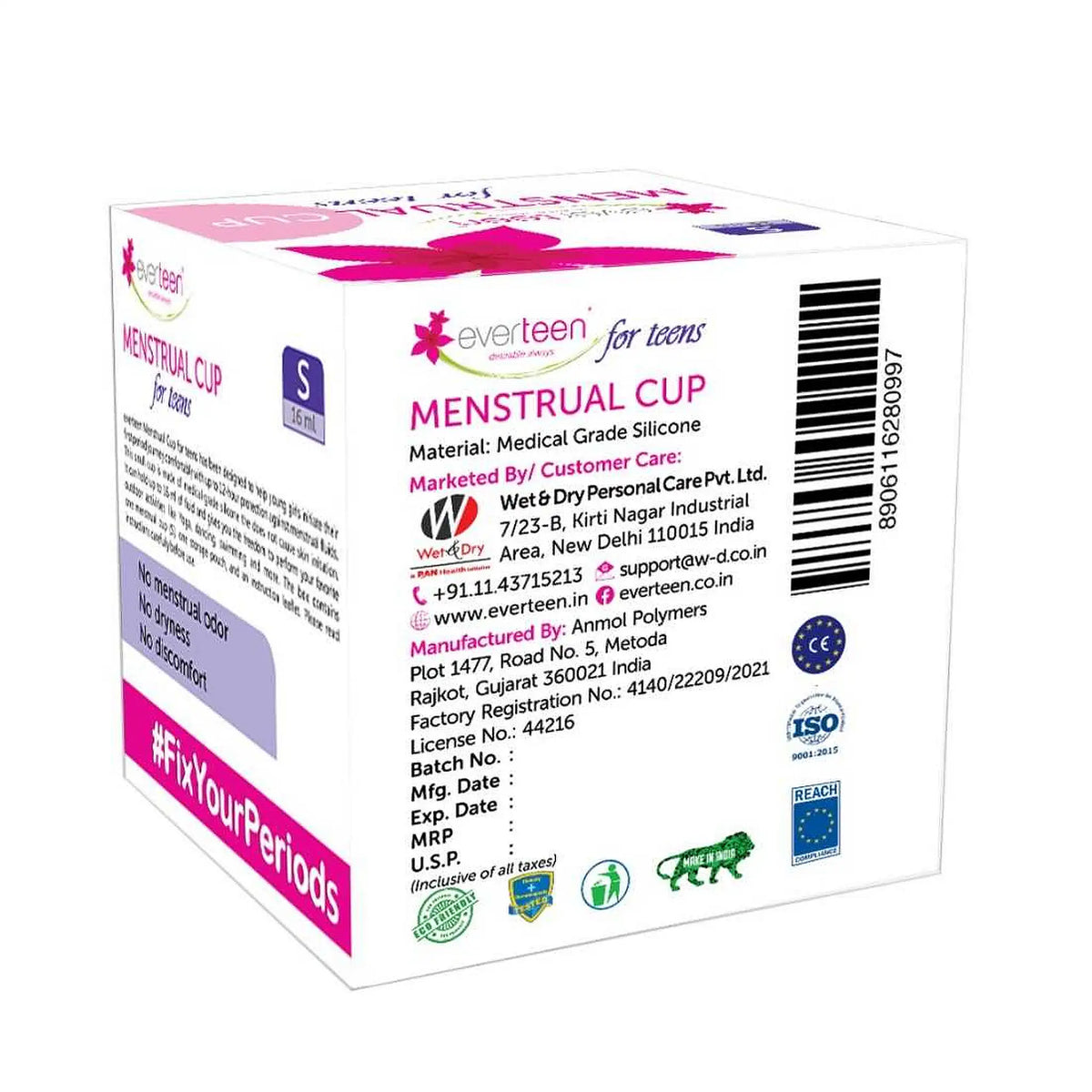 everteen Small Menstrual Cup – Ships Worldwide from India