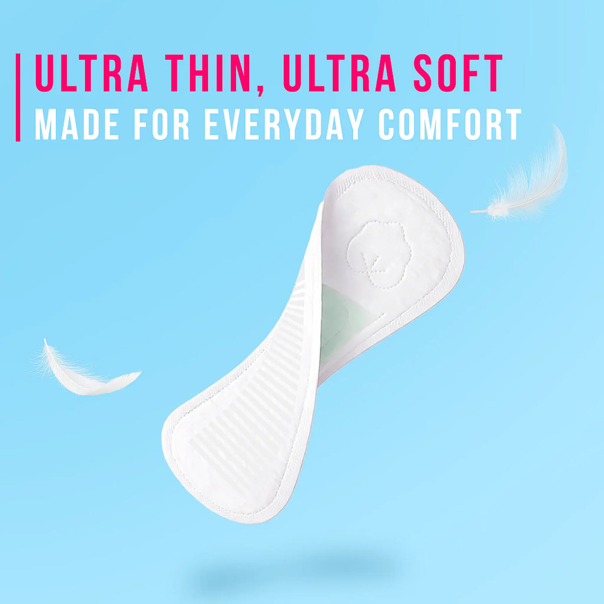 everteen Straight Panty Liners – Ultra-Thin and Soft for Barely-There Feel