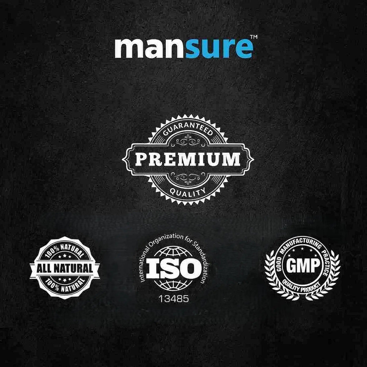ManSure Supplements for Men – ISO, GMP and Ayurvedic Certified Quality
