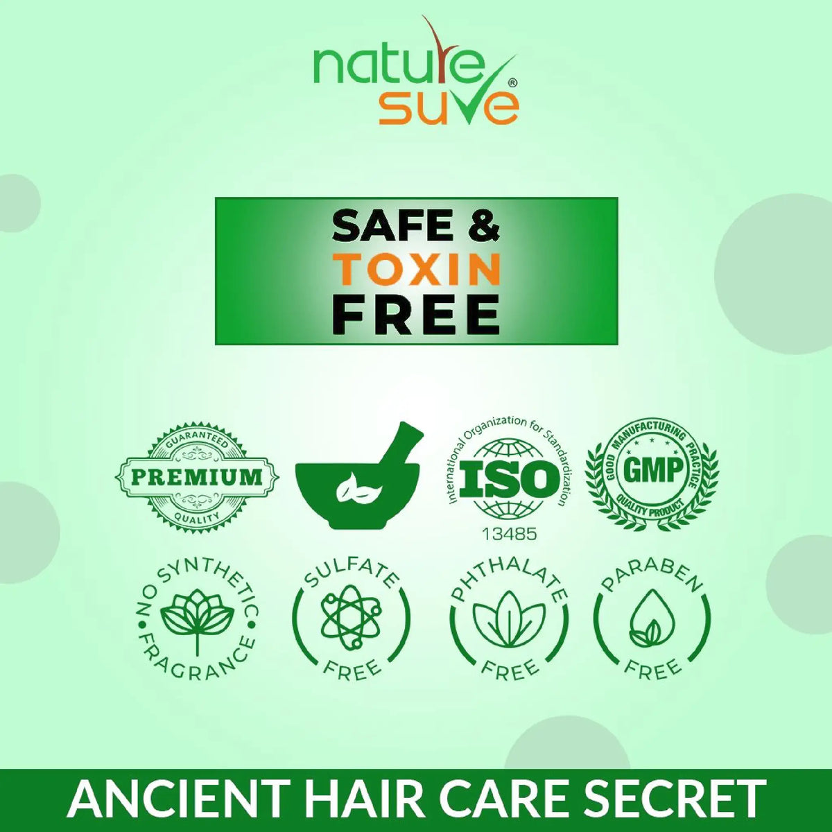 Nature Sure Jonk Tail – Paraben-Free, Phthalate-Free and Sulfate-Free Hair Oil