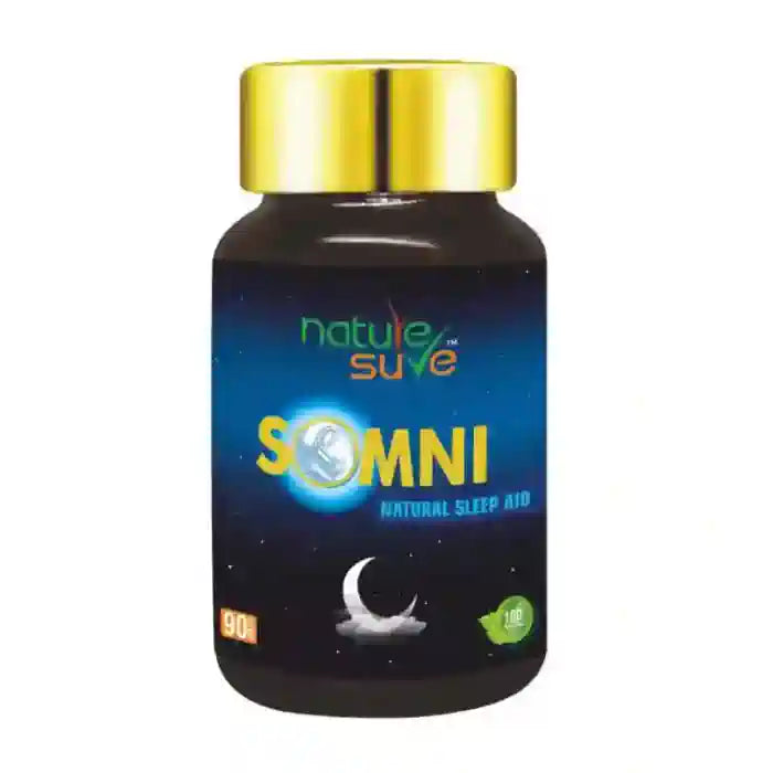 Nature Sure SOMNI Natural Sleep Support Tablets - Premium Amber Bottle