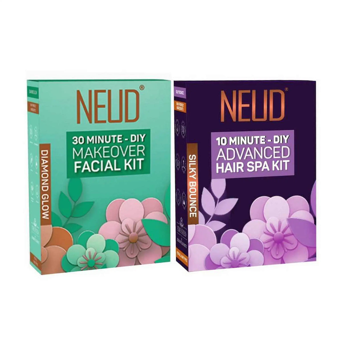 NEUD Face and Hair Care Combo - DIY Salon-Grade Facial Kit and Hair Spa Kit For Men and Women