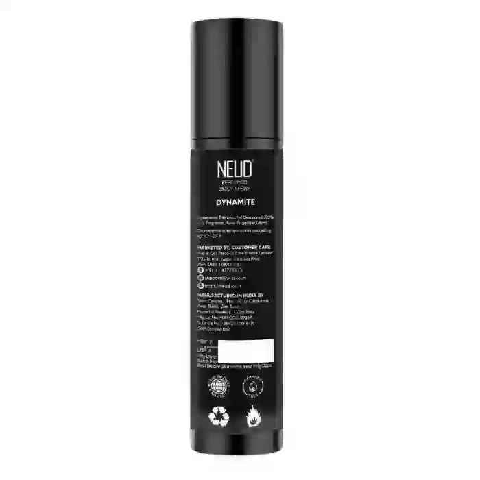 NEUD Dynamite is an ozone-friendly perfumed body spray with no talc, aluminum CFCs and parabens - everteen-neud.com