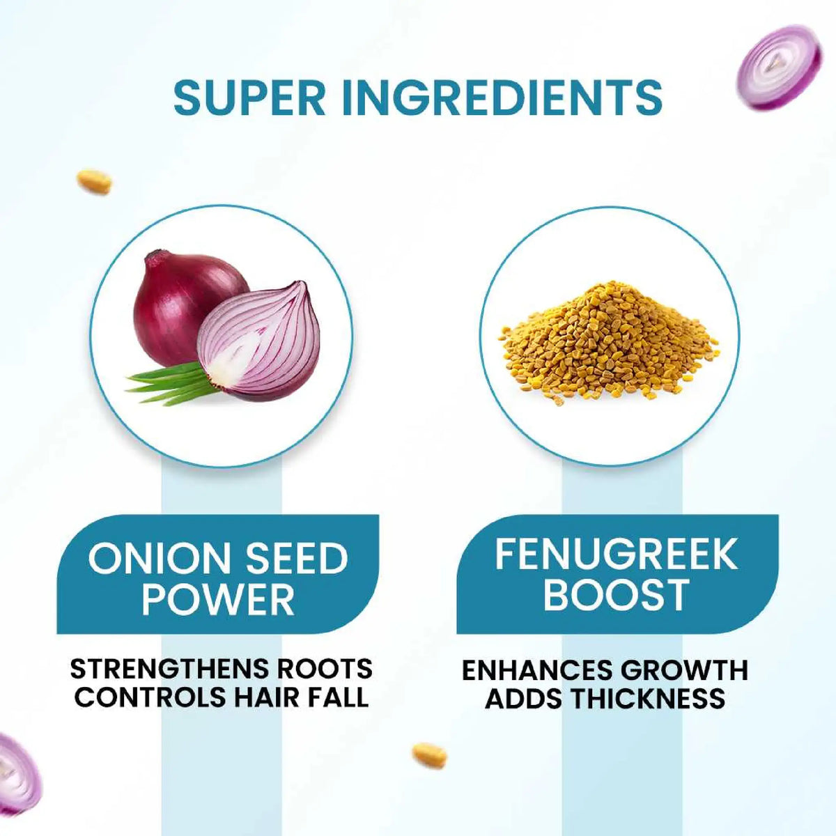 NEUD Hair Shampoo - Onion Seeds Strengthen Roots, Fenugreek Enhances Hair Growth