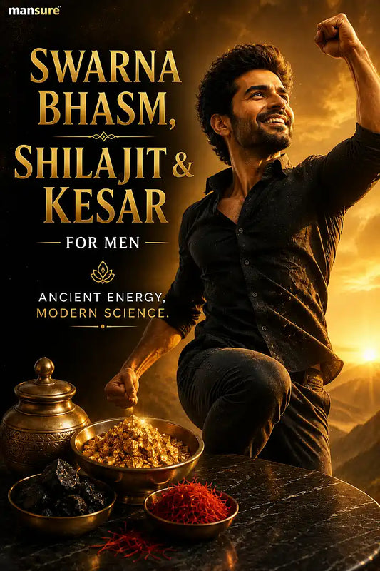 Blog: Swarna Bhasm, Shilajit & Kesar: The Ancient Trio That Powers Modern Men