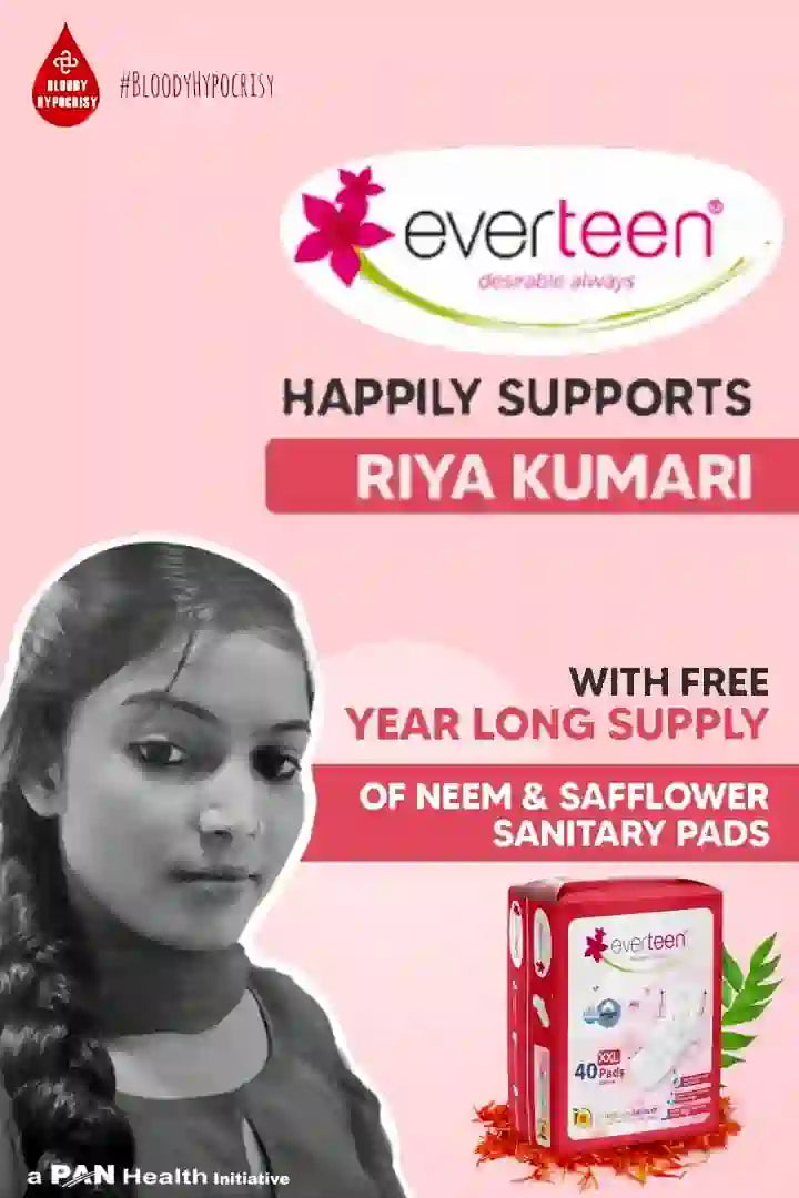 Blog: everteen announces year-long free sanitary pads to Bihar's Riya Kumari