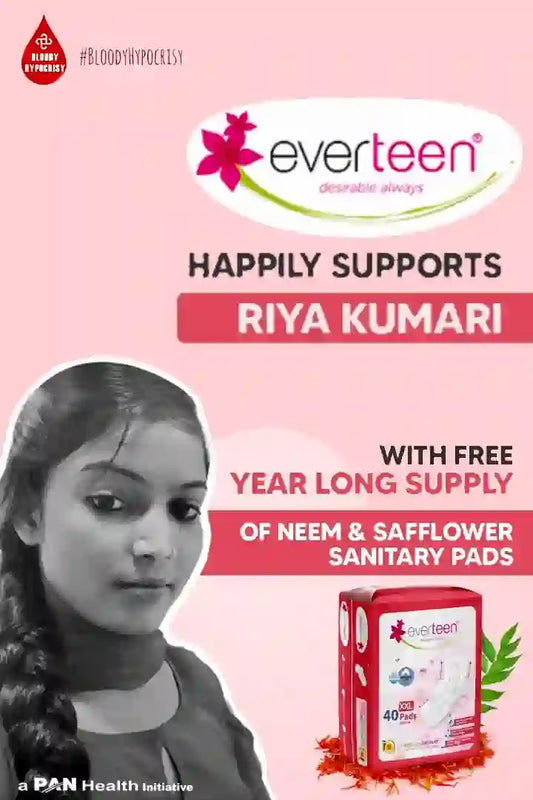 Blog: everteen announces year-long free sanitary pads to Bihar's Riya Kumari