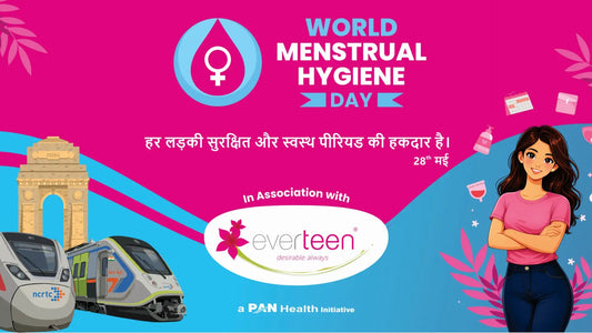 Blog: everteen menstrual hygiene awareness drive at Sarai Kale Khan and Meerut RRTS