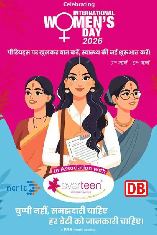 everteen hosted menstrual hygiene awareness campaign at two Namo Bharat RRTS stations on International Women’s Day 2026