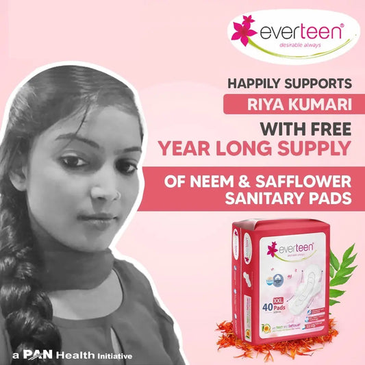 everteen announces year-long free sanitary pads to Bihars Riya Kumari