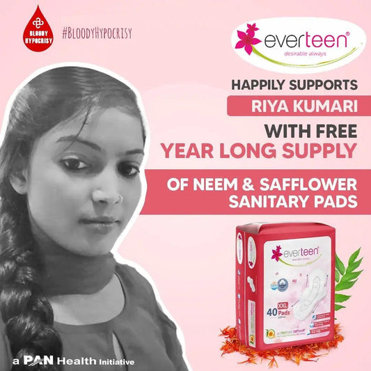everteen announces year-long free sanitary pads to Bihars Riya Kumari