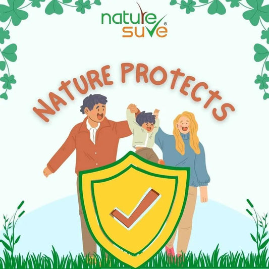 Protect your family from harmful chemicals. Switch to Nature Sure wellness products.