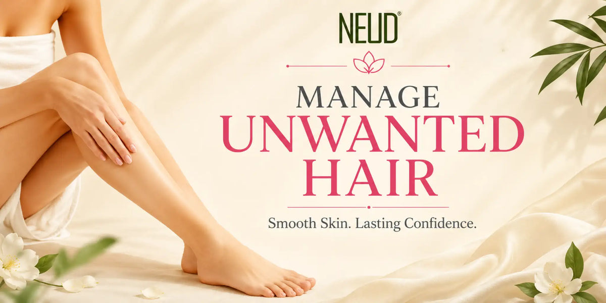 Natural hair inhibitor, hair removal cream & after-hair-removal skin care lotion. Gentle, certified quality. Free shipping above ₹700 in India.