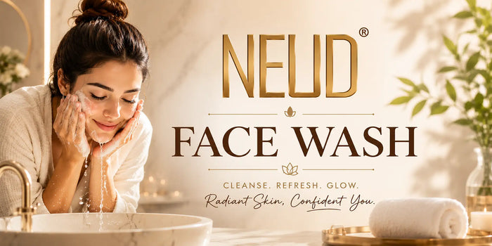NEUD face washes with Cica, charcoal, goat milk, kesar, haldi and chandan