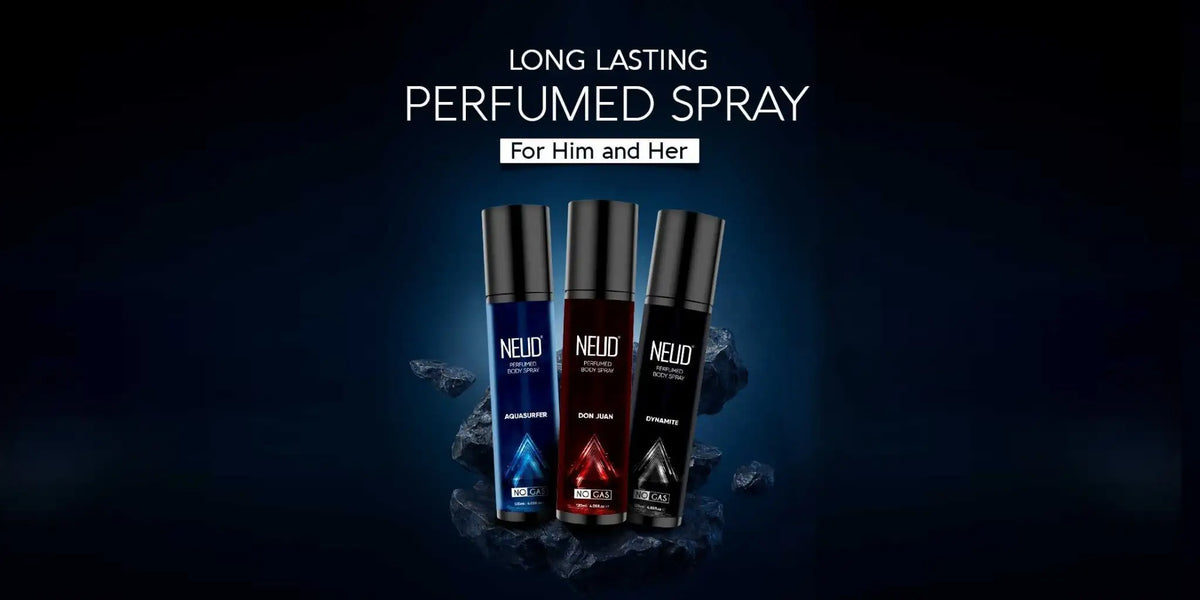 Shop NEUD ozone-friendly deodorants and perfumed body sprays for men and women – fabric-safe, long-lasting & sensual. Best deals. Free shipping above ₹700 in India.