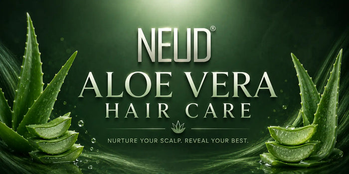 Shop NEUD aloe vera hair shampoo and hair oil – nourishing, certified quality. Best deals, reward points. Free shipping above ₹700 in India.