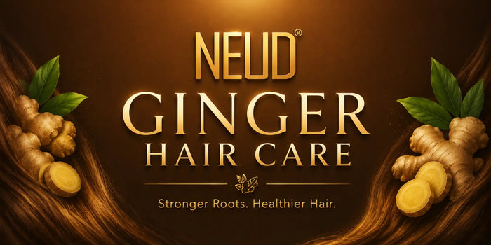 NEUD ginger hair shampoo and conditioner – stimulates scalp, boosts growth. Certified quality. Best deals. Free shipping above ₹700 in India.