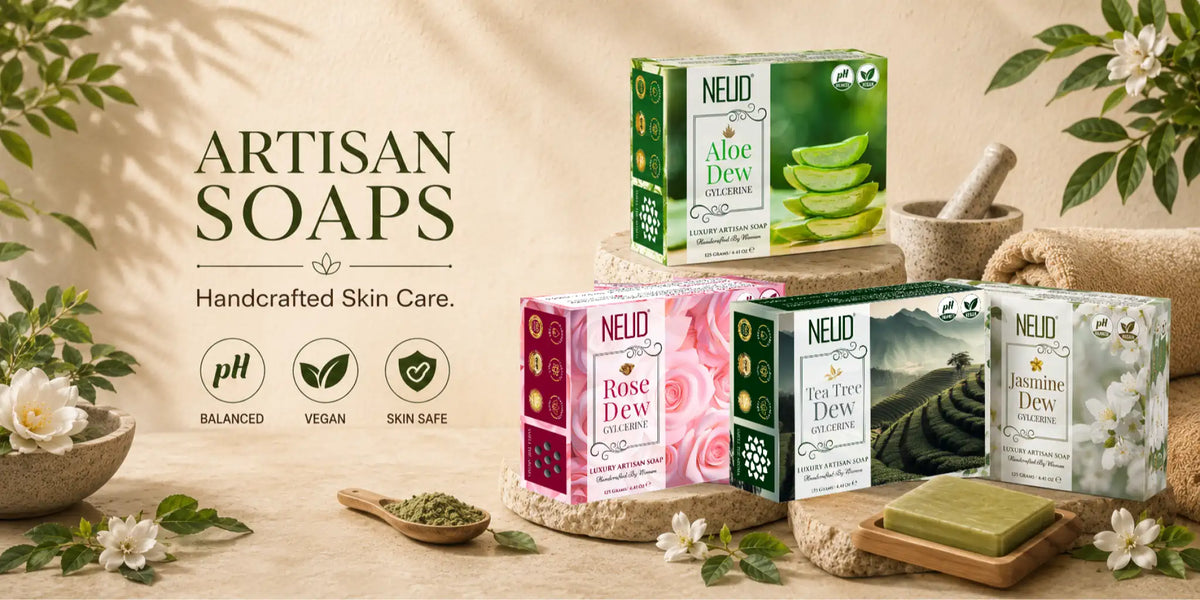 Shop NEUD luxury handmade soaps – premium ingredients, rich lather, genuine quality. Best deals. Free shipping above ₹700 in India. Shipped worldwide.