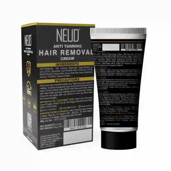 NEUD Anti-Tanning Hair Removal Cream for Arms, Legs, Chest and Back is Shipped Worldwide - everteen-neud.com