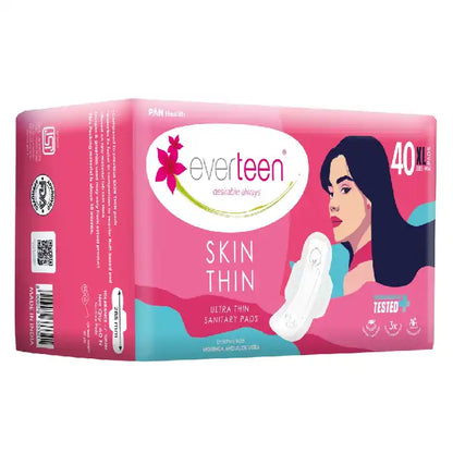 everteen SKIN THIN XL Sanitary Pads infused with moringa and aloe vera are dermatologically tested - everteen-neud.com