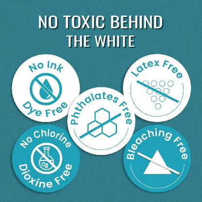 everteen SKIN THIN XL Sanitary Pads are skin-safe and do not contain inks, dyes, latex, phthalates, chlorine or bleach  - everteen-neud.com