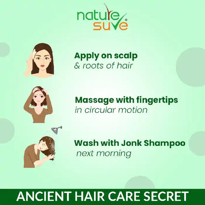 Nature Sure Jonk Tail – Apply at Night, Wash Off with Jonk Shampoo Next Morning