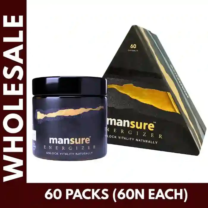 Buy 60 Packs ManSure ENERGIZER Capsules for Vitality and Libido in Men 60 Capsules Each at Bulk Prices. GST Invoice Available for TCS Input Credit - everteen-neud.com