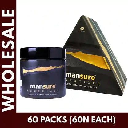 Buy 60 Packs ManSure ENERGIZER Capsules for Vitality and Libido in Men 60 Capsules Each at Bulk Prices. GST Invoice Available for TCS Input Credit - everteen-neud.com