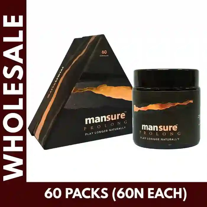 Buy 60 Packs ManSure PROLONG Capsules for PE in Men 60 Capsules Each at Bulk Prices. GST Invoice Available for TCS Input Credit - everteen-neud.com
