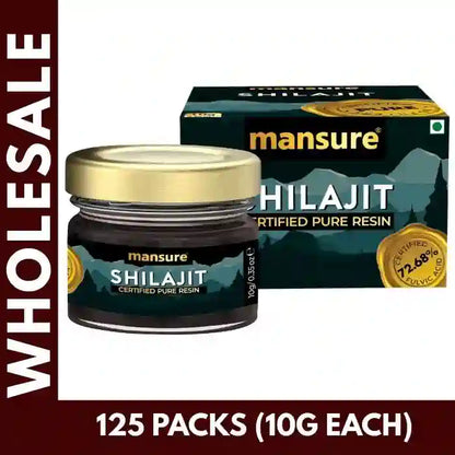 Buy 125 Packs ManSure Shilajit Pure Resin 10g Each for Men at Bulk Prices. GST Invoice Available for TCS Input Credit - everteen-neud.com