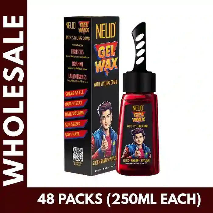 Buy 48 units NEUD Ge; Hair Wax 250ml each at Bulk Prices. GST Invoice Available for TCS Input Credit - everteen-neud.com