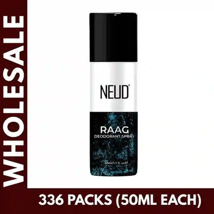 Buy 336 Units NEUD RAAG Unisex Deodorant Body Spray 50ml each at Bulk Prices. GST Invoice Available for TCS Input Credit - everteen-neud.com