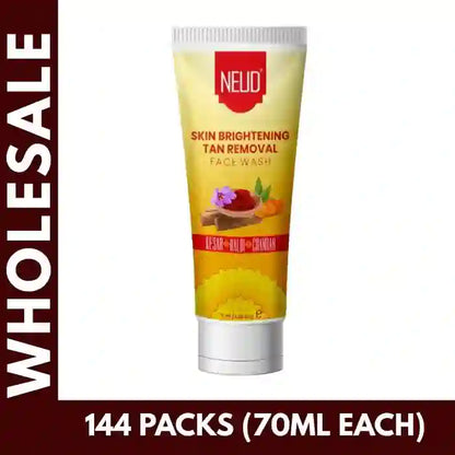Buy 144 units NEUD Skin Brightening Tan Removal Face Wash 70ml each at Bulk Prices. GST Invoice Available for TCS Input Credit - everteen-neud.com