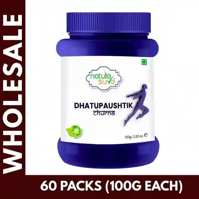 Buy 60 units Nature Sure Dhatupaushtik Churna 100g each at Bulk Prices. GST Invoice Available for TCS Input Credit - everteen-neud.com