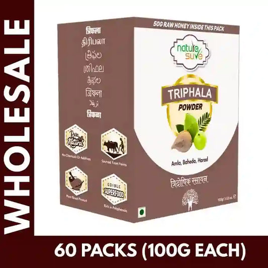 Buy 60 units Nature Sure Triphala Powder 100g each at Bulk Prices. GST Invoice Available for TCS Input Credit - everteen-neud.com