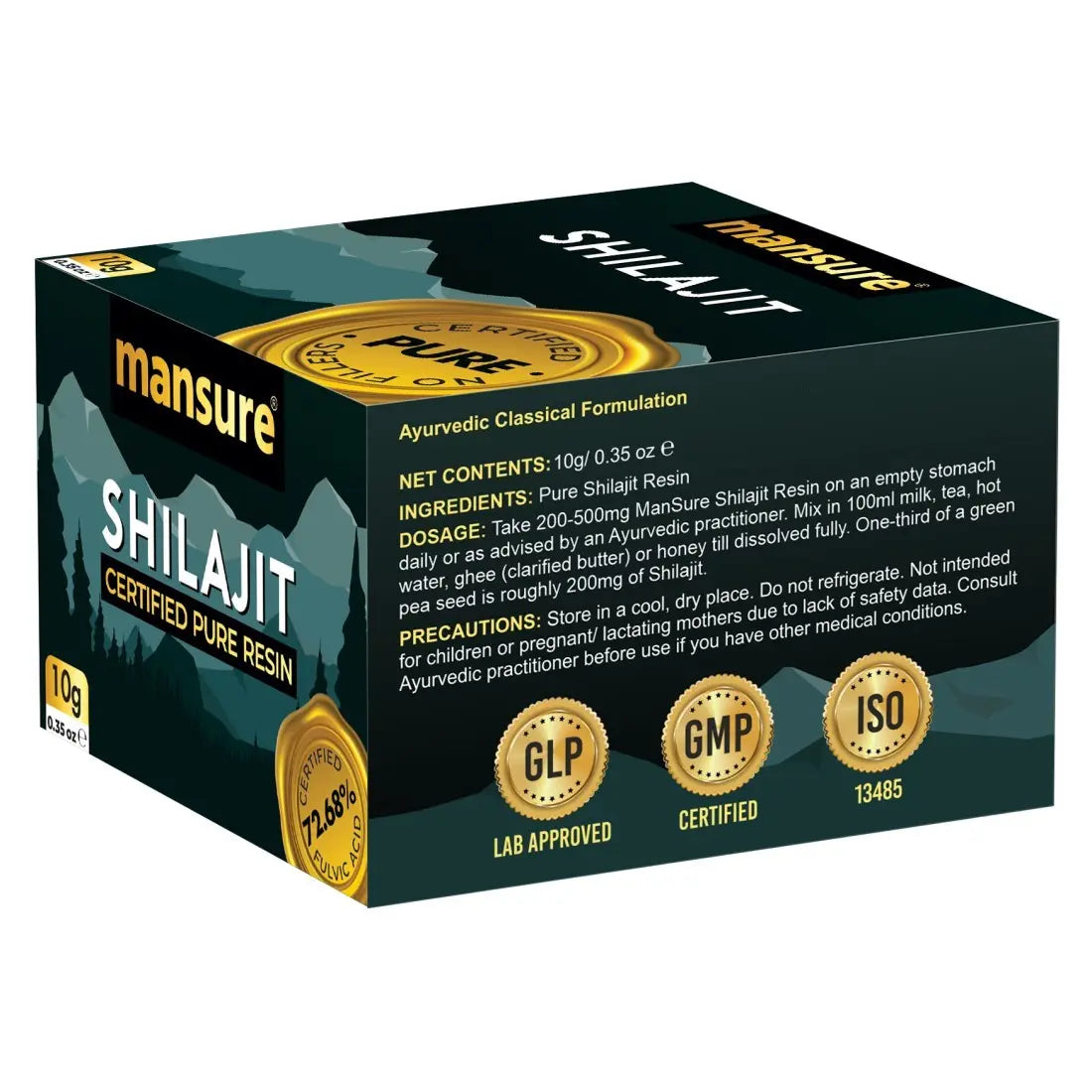 Buy 1 Pack ManSure Shilajit Pure Resin 10g - everteen-neud-com